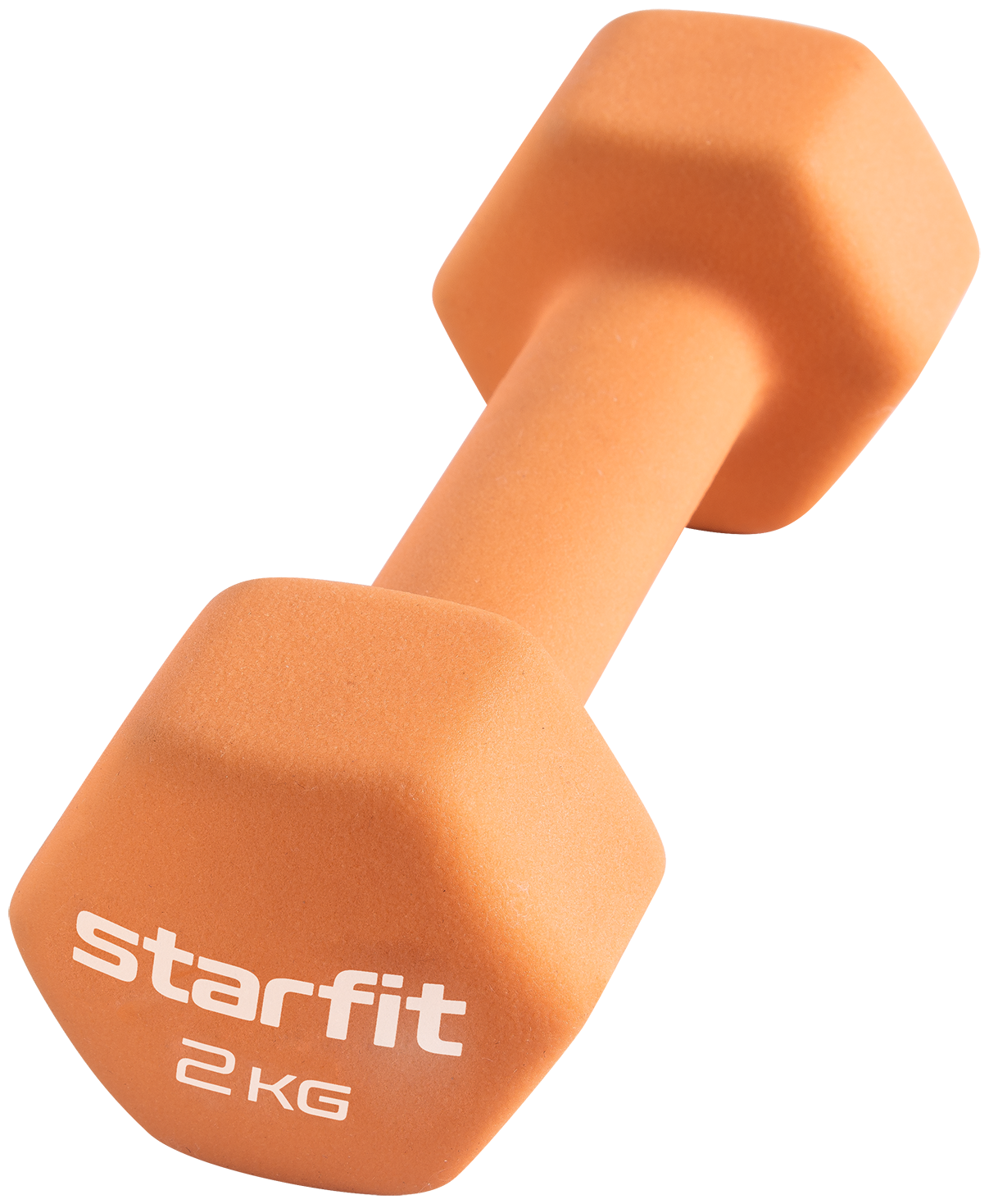 Гантель неопреновая Starfit Db-201 2 кг, оранжевый пастель