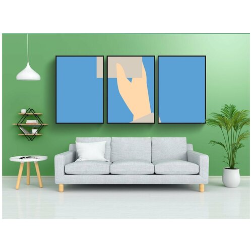 фото Набор модулных постеров для интерьера "визитная карточка, кредитная карта, открытка" 60x90 см. в тубусе, без рамки lotsprints