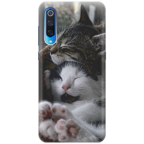 фото Силиконовый чехол на xiaomi mi 9 / сяоми ми 9 с принтом "отдыхающие котики" gosso