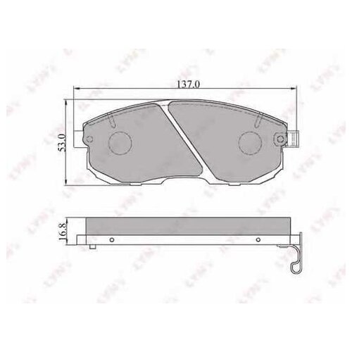 Колодки торм.пер.NISSAN JUKE 10=>, TEANA I 03-08, TEANA II 08-, TIIDA 04=>