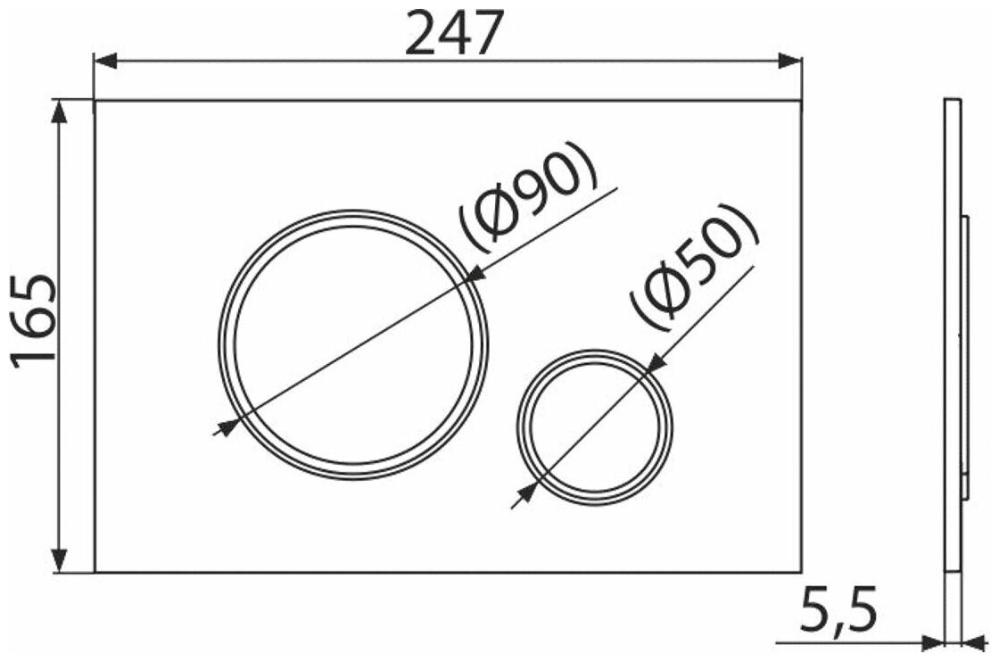 Кнопка для инсталляции AlcaPlast M771 хром Alca plast - фото №6