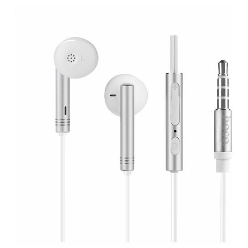 Наушники Hoco M22 Spirited Rhyme 35 мм серебро 76900₽