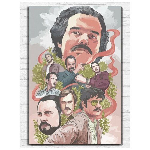 Картина по номерам на холсте Narcos Rise of the Cartels (нарки, PS, Xbox, PC, Switch) - 10295 60х40