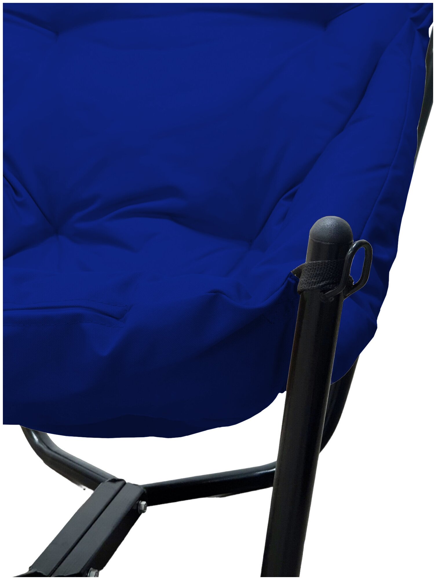 Кресло черное M-Group Чил 12360410, синяя подушка - фотография № 4