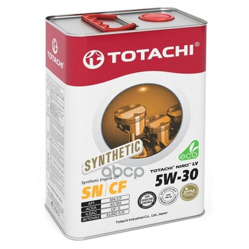 TOTACHI 19904 Масло моторное 5W30 TOTACHI NIRO 4л синтетика LV SN/CF GF-5 ACEA A5/B5