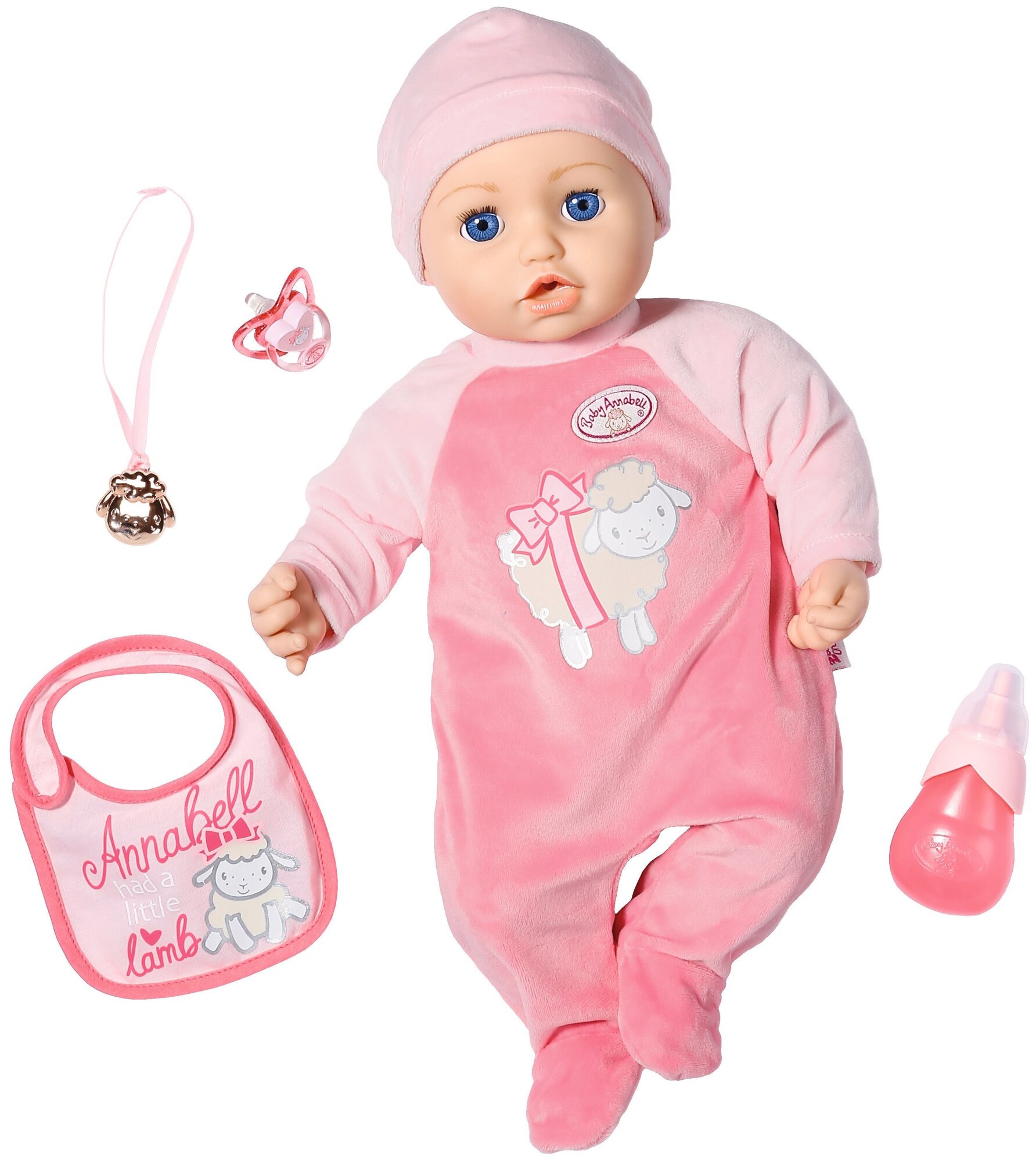 Интерактивная кукла Zapf Creation Baby Annabell, 43 см, 706-367 бордовый
