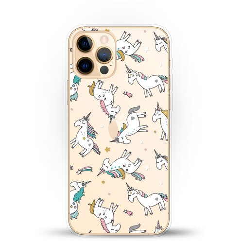 фото Силиконовый чехол единороги на apple iphone 12 pro andy & paul