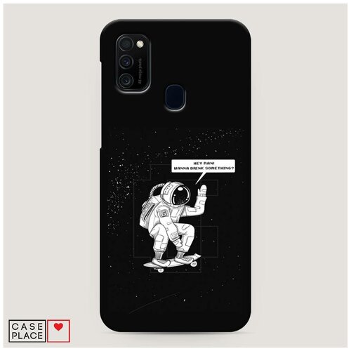 фото Чехол пластиковый samsung galaxy m21 скейтер в космосе case place