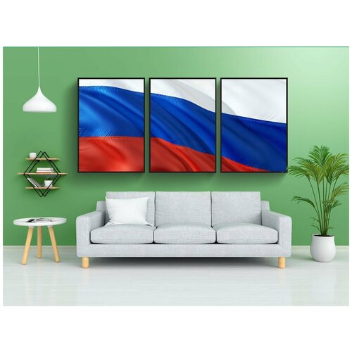 фото Набор модулных постеров для интерьера "международный, знамя, флаг" 60x90 см. в тубусе, без рамки lotsprints