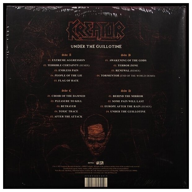 Виниловая пластинка BMG Kreator – Under The Guillotine - The Noise Recprds Anthology (2LP coloured vinyl)