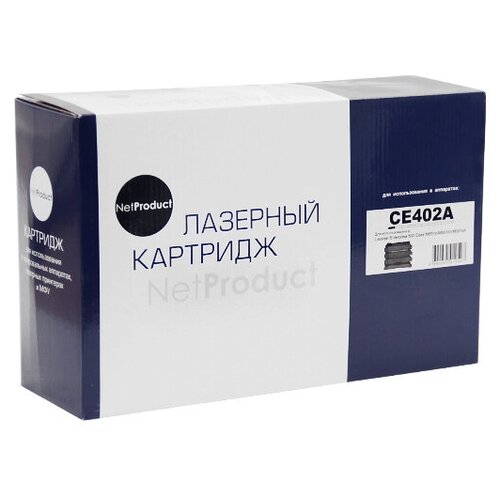 Картридж NetProduct CE402A, желтый, для лазерного принтера, совместимый