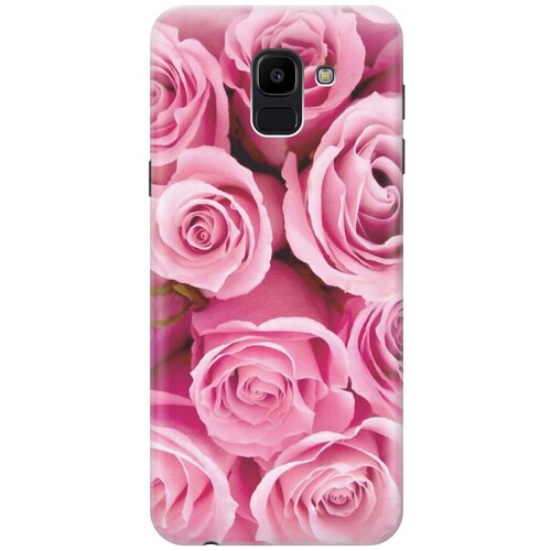 фото Gosso ультратонкий силиконовый чехол-накладка для samsung galaxy j6 (2018) с принтом "букет роз"