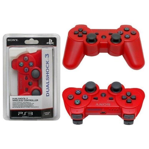 Беспроводной джойстик для PS3 (Bluetooth) красный