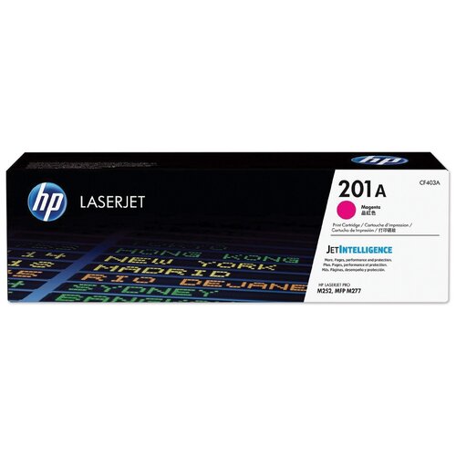 Картридж лазерный HP (CF403A) LaserJet Pro M277n/dw/M252n/dw, №201A, пурпурный, оригинальный, ресурс 1400 страниц - 1 шт. картридж hp cf403a 1400 стр пурпурный