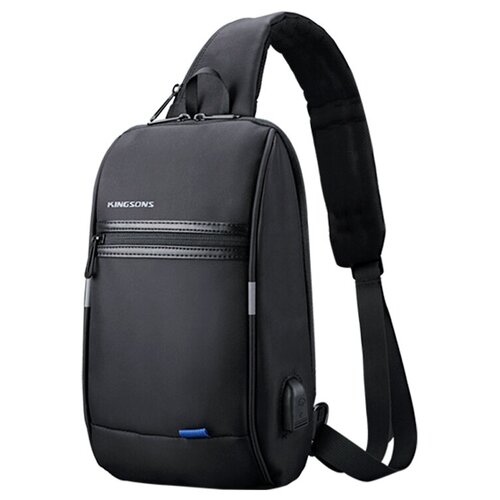 фото Сумка на плечо kingsons ks3174w, 10.1", функция антивор, водоотталкивающий материал, usb-разъем для зарядки, 4 л, 0.375 кг