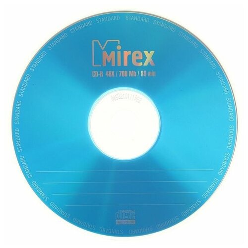 Диск CD-R Mirex Standard, 48x, 700 Мб, конверт, 1 шт компакт диск mirex cd r printable скорость записи 48x 700 мб 100 шт ul120008a8t