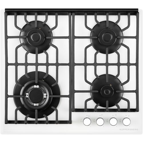 Газовая варочная панель Kuppersberg TG 69 W цвет панели белый цвет рамки белый 2830100₽