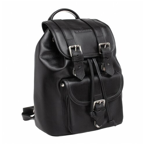 фото Женский кожаный рюкзак blackwood handa black 1162601