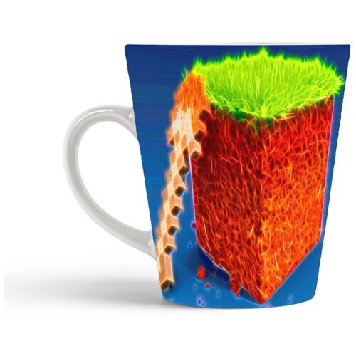 фото Кружка-латте coolpodarok minecraft майнкрафт (светящийся куб)