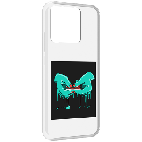 чехол mypads закручиваю розочки для xiaomi black shark 5 pro задняя панель накладка бампер Чехол MyPads закручиваю-розочки для Xiaomi Redmi 10A задняя-панель-накладка-бампер