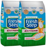 FRESH STEP CAT LITTER CLAY EXTREME – Фреш Степ наполнитель впитывающий для туалета кошек (6 + 6 л)