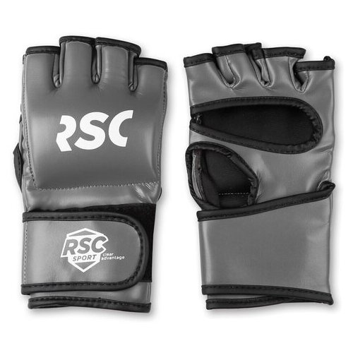 фото Перчатки мма rsc pu sb-03-330 s серо-черный rsc sport