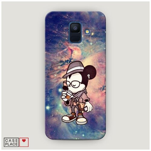 фото Чехол пластиковый samsung galaxy a6 микки в космосе case place