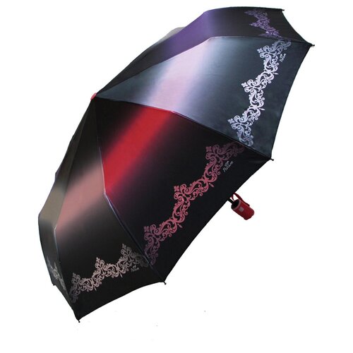 Женский складной зонт Popular Umbrella автомат 1275/коралловый,красный