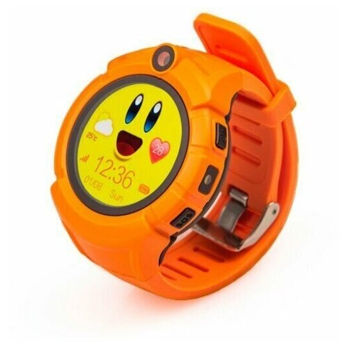 фото Умные детские смарт-часы beverni smart watch q610 c gps и телефоном, кнопкой sos, прослушкой (оранжевые)