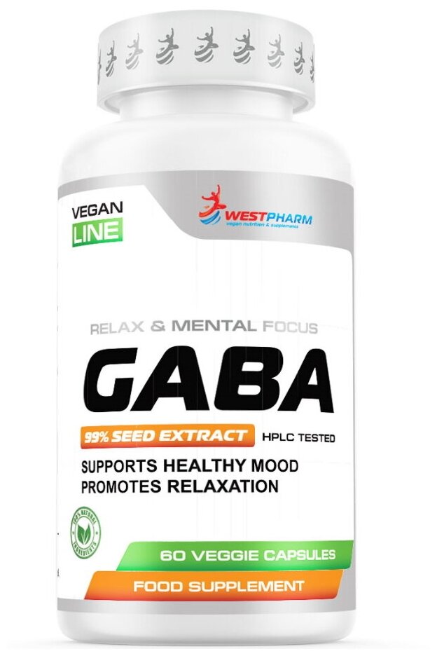 WESTPHARM Vegan Line GABA 200mg (60капс)