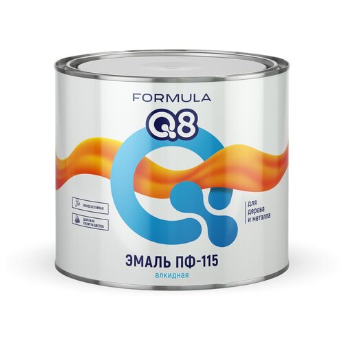 Эмаль Formula Q8, ПФ-115, хаки, 1.9 кг