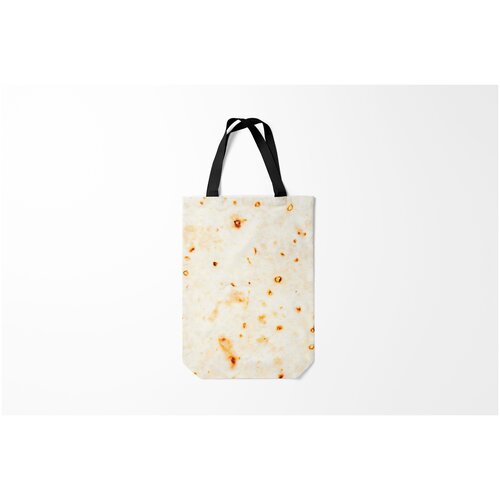 фото Сумка-шоппер / 31х42 см / популярные иллюстрации / еда лаваш burnettie