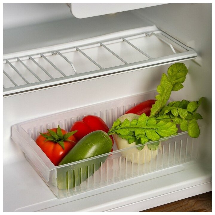 Органайзер для холодильника 30х17х7 см, цвет прозрачный - фотография № 1