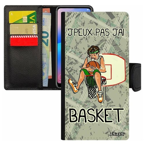 фото Чехол-книжка для смарфона galaxy s8, "не могу - у меня баскетбол!" предлог карикатура utaupia