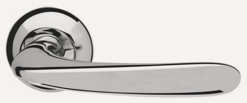 Изображение товара Ручка дверная межкомнатная, на круглой розетке, Pava LD42-1CP-8 хром TECH (кв. 8х140)