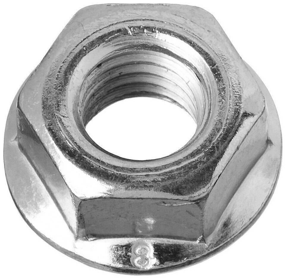 ЗУБР DIN 6923 кл. пр. 6 M6 цинк 14 шт гайка с фланцем (303636-06)