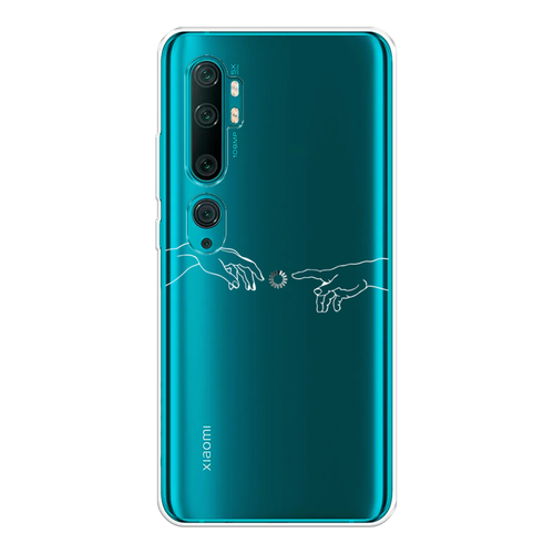 Силиконовый чехол на Xiaomi Mi Note 10/Mi Note 10 Pro / Сяоми Ми Нот 10/Ми Нот 10 Про Загрузка творения, прозрачный силиконовый чехол на xiaomi mi note 3 сяоми ми нот 3 соты бирюзовые