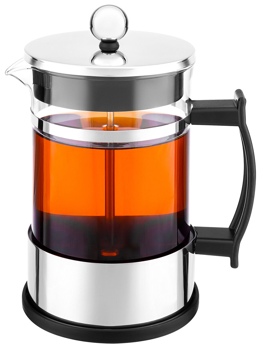 фото Френч-пресс 800 мл 15х10,5х19,5 см Elan Gallery Консул, серебро