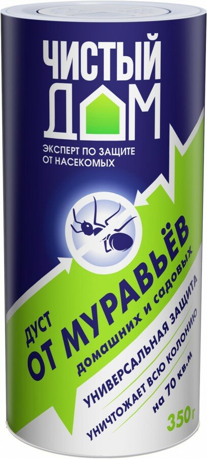 Другие товары 12 Чистый дом дуст 350гр. От муравьев домашних и садовых туба 02-523 Чистый дом