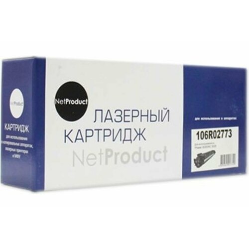 Картридж NetProduct (N-106R02773/106R03048) для Xerox Phaser 3020/WC 3025, 1,5K (старая прошивка) тонер картридж 7q 106r02773 для xerox phaser 3020 wc 3025 чёрный 1500 стр старая версия чипа