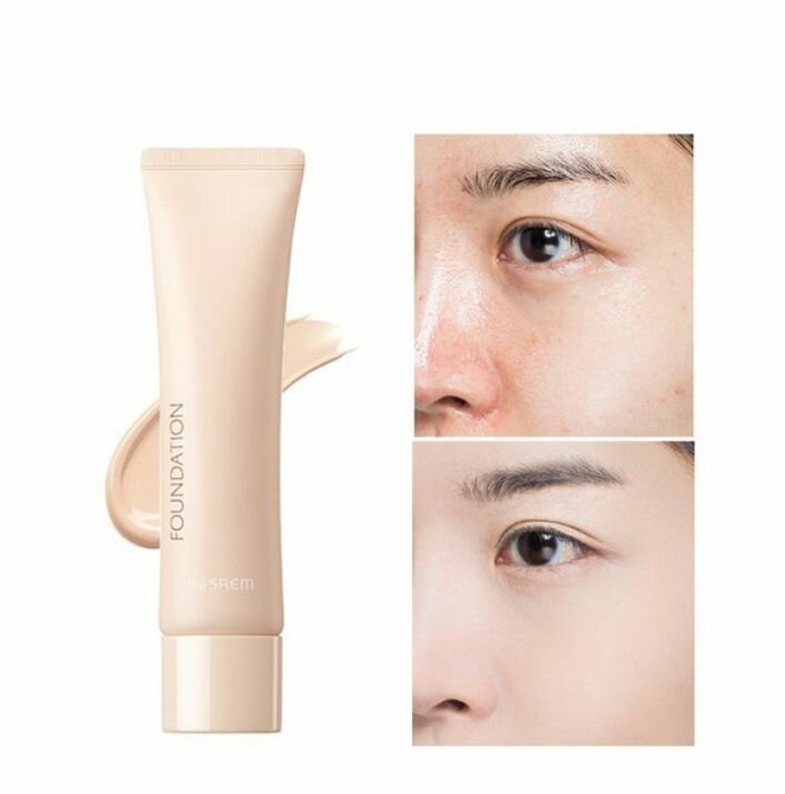 Тональная основа The Saem Saemmul Airy Cotton Foundation 01 Light Beige 30мл - фото №18