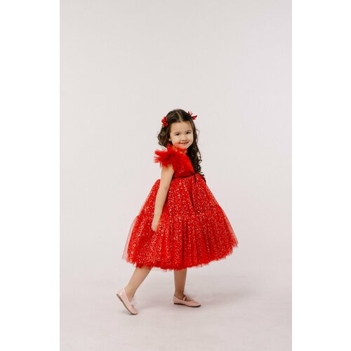 фото Платье valery little dress, размер 104-110, красный