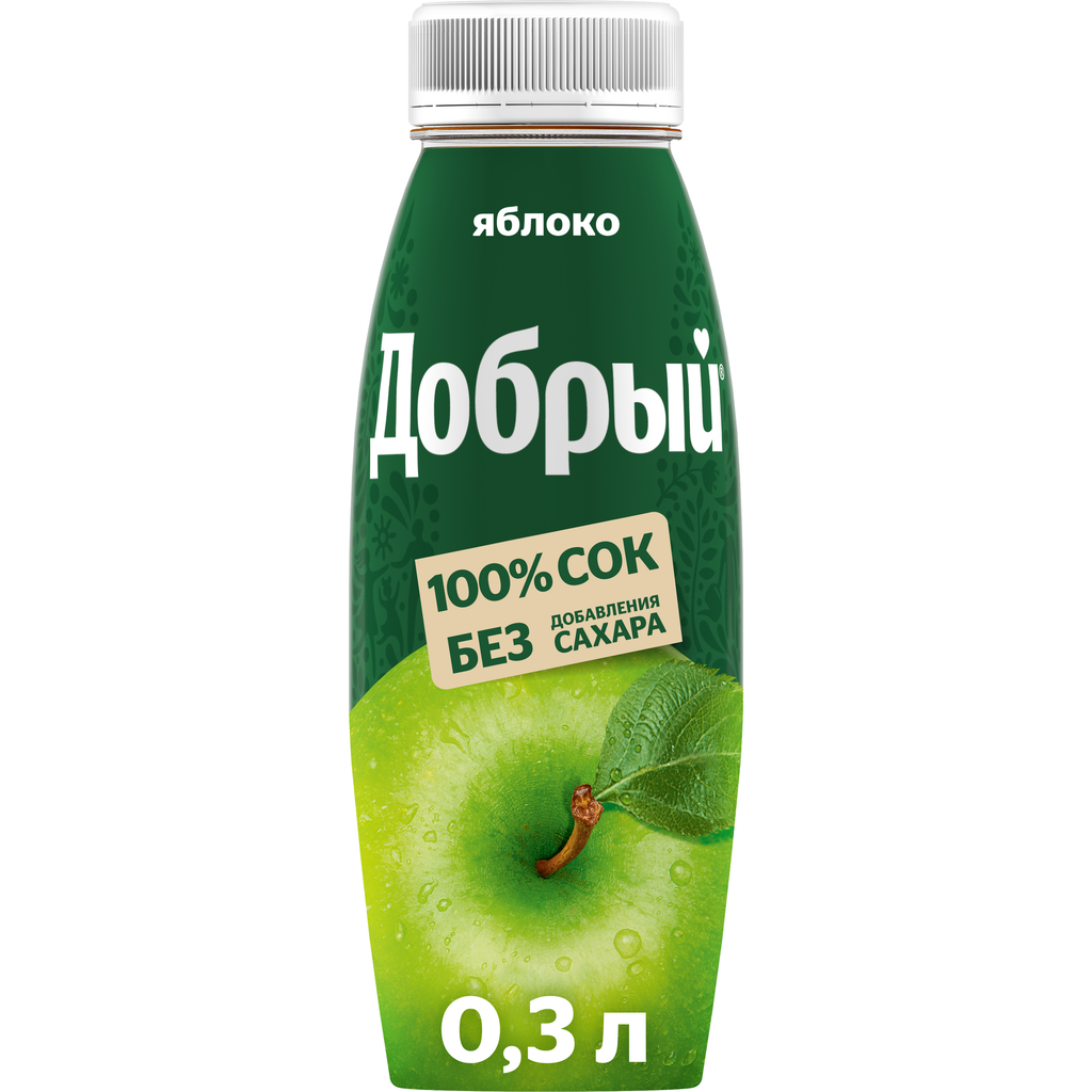 Сок добрый Яблочный, 0.3л