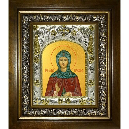 преподобная софия суздальская икона в рамке 17 5 20 5 см Икона София Суздальская, преподобная