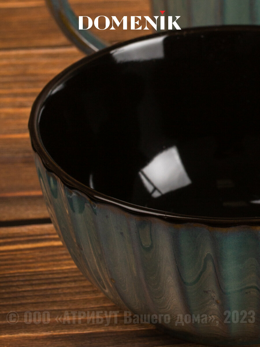 Салатник глубокий Domenik SICILIA 15см 600мл, 1 штука, зеленый — фото 1