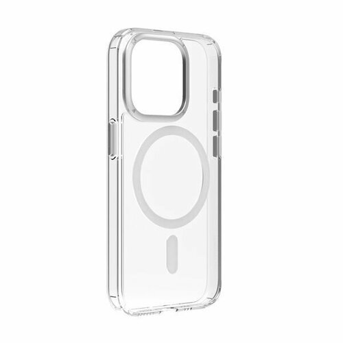 Чехол для Apple iPhone 15 Momax Hybrid Magnetic Case - Transparent серебристый, бесцветный
