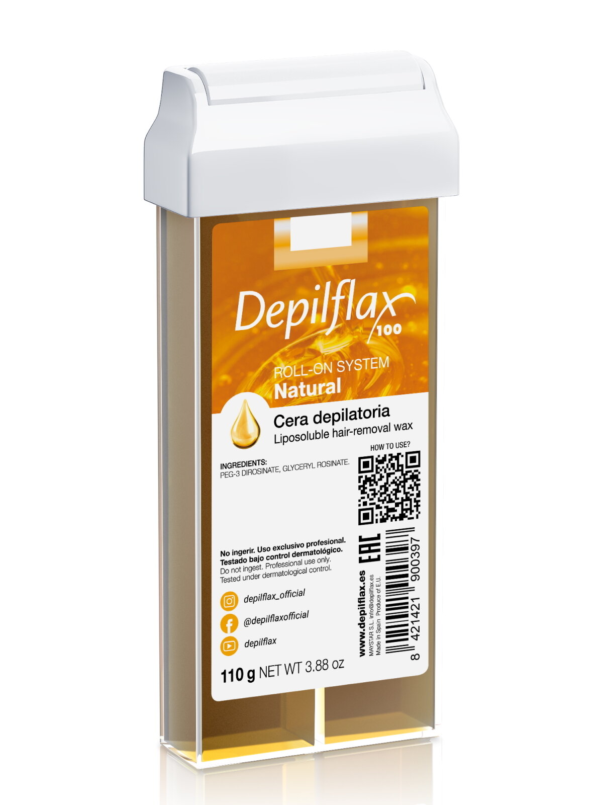 DEPILFLAX100 Воск для депиляции натуральный/natural 110 г
