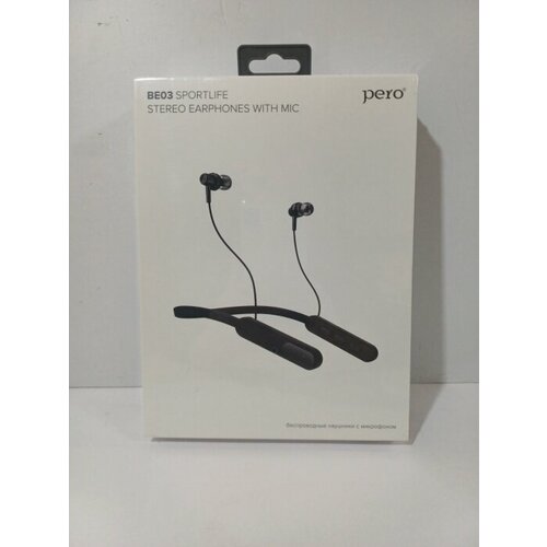 Беспроводные наушники PERO BE03 SPORTLIFE Grey вакуумные 1366₽