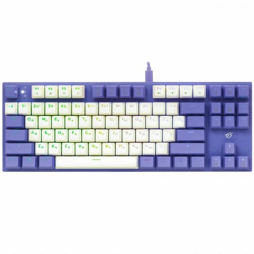 Клавиатура игровая компьютерная проводная механическая механическая Outemu Red клавиш - 87 USB фиолетовая DEXP Soul Eater 580600₽