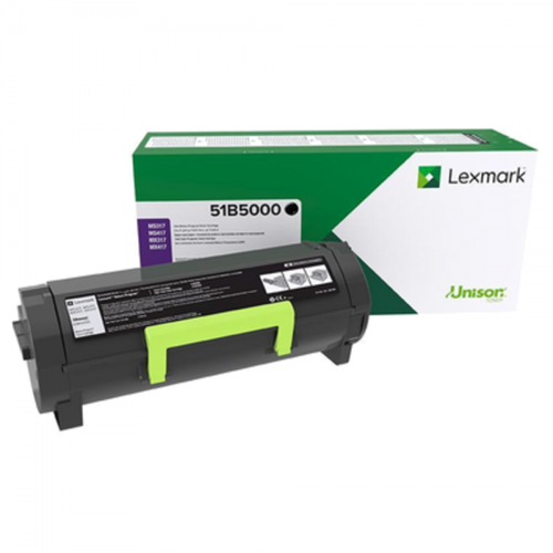 51B5000 Lexmark Картридж черный для Lexmark MS/MX3/4/5/617 Return Program (2.5K) lexmark картридж lexmark e450h21e